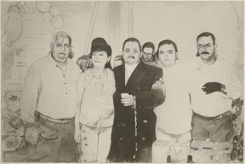 group of people,caper family,seven citizens of the country,1920s,album cover,franz ferdinand,mallow family,melastome family,1920's,digital photo,the dawn family,composite,gesneriad family,vintage draw