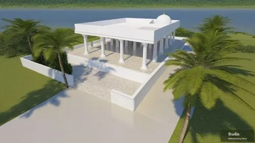 3d rendering,holiday villa,sketchup,modern house,house by the water,pool house,Photography,General,Realistic