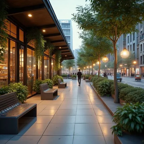 rivercenter,shirlington,southcenter,reston,shopping street,citycenter,ballston,pedestrianized,omotesando,central park mall,avenues,marunouchi,paved square,northpark,metrotech,streetscape,patios,gastown,wintergarden,cityplace,Photography,General,Realistic