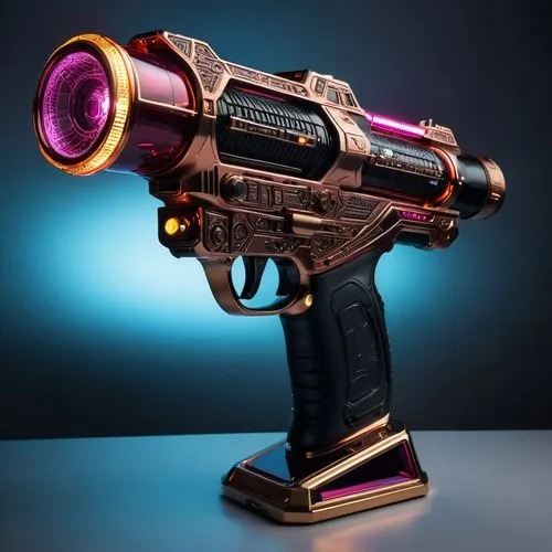 hawkmoon,raygun,popgun,pink vector,tower pistol,alien weapon,grafer,air pistol,sidearm,minigun,3d model,outgun,gjallarhorn,blaster,rimfire,astrascope,modulus,cinema 4d,underfire,vintage pistol,Conceptual Art,Sci-Fi,Sci-Fi 02