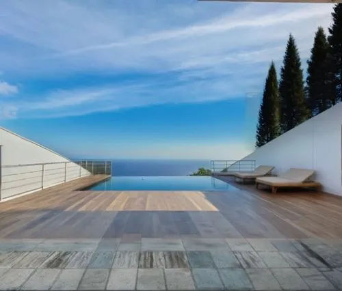 infinity swimming pool,amanresorts,roof top pool,roof landscape,lefay,wooden decking