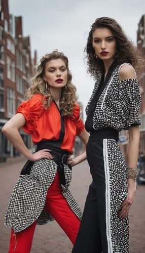 Editorial fashion shoot with Sable Model Management Nicci and Bibi by Loesje Kessels Mode Fotograaf Amsterdam,fashion street,menswear for women,fashion models,models,women fashion,editorial,amsterdam,