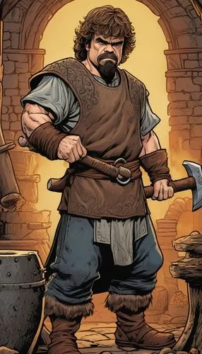 dwarf cookin,volstagg,blacksmith,tyrion lannister,ghazan,tyrion,Illustration,American Style,American Style 13