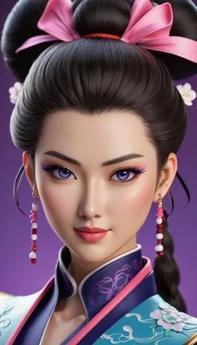 diaochan,daiyu,hanbok,hanfu,geisha,geisha girl,Unique,3D,3D Character