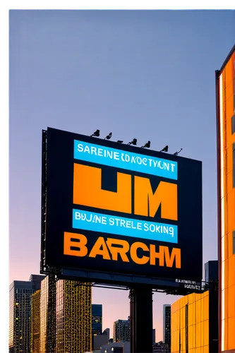 BLM sign, billboard, giant advertisement, cityscape, urban landscape, evening sunset, vibrant colors, bold font, metal frame, rectangular shape, reflective surface, low-angle shot, dramatic lighting, 