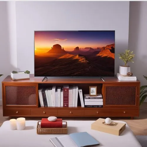 LED TV for images 
with incredible contrast,a tv that is sitting on top of a wooden stand,plasma tv,tv cabinet,tv set,smart tv,hbbtv,hdtv,television,credenza,living room modern tv,monitor wall,tv,fern