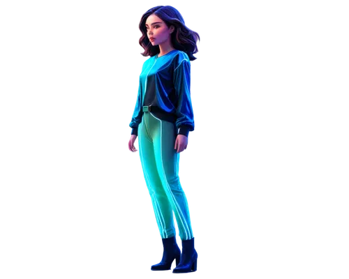 gradient mesh,katniss,blue enchantress,3d rendered,3d model,stylized,fashion vector,knee-high boot,3d modeling,3d figure,cyan,3d render,electric blue,character animation,blue gradient,high-visibility clothing,blu,female model,render,long underwear,Conceptual Art,Daily,Daily 15