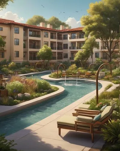 apartment complex,streamwood,suburbanized,outdoor pool,waterview,rowlett,idyllic,holiday complex,landscaped,netherwood,townhomes,sunnyvale,home landscape,suburbia,houston texas apartment complex,greenspring,residential,suncrest,edgemoor,apartments,Illustration,Realistic Fantasy,Realistic Fantasy 28