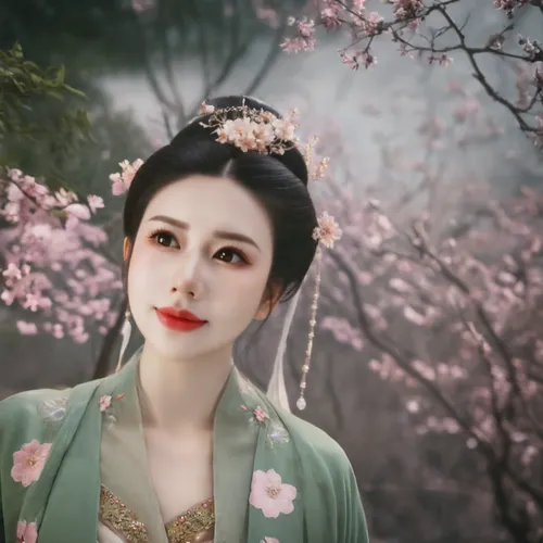 apricot blossom,plum blossom,oriental princess,plum blossoms,hanbok,ao dai,geisha girl,peach blossom,japanese floral background,geisha,oriental girl,taiwanese opera,oriental painting,spring blossom,peking opera,korean culture,japanese woman,vintage asian,beautiful girl with flowers,mulan