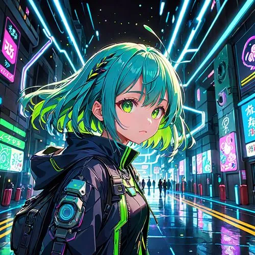 hatsune miku,aoba,akihabara,akiba,ikebukuro,shibuya,hatsune,miku,sonika,cyber,cyberworld,cybercity,suzuka,sayo,rebiya,suzuya,vocaloid,midori,emerald,shinjuku,Anime,Anime,Traditional