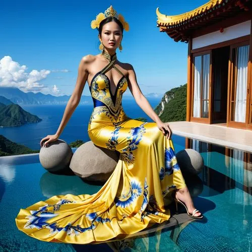 miss vietnam,jolin,cheongsam,oriental princess,tailandia,zilin,guanyin,teal blue asia,qipao,oriental,kunplome,oriental girl,golden lotus flowers,xiaoqing,vietnamese woman,rainie,oshun,wenchuan,oriental painting,a floor-length dress