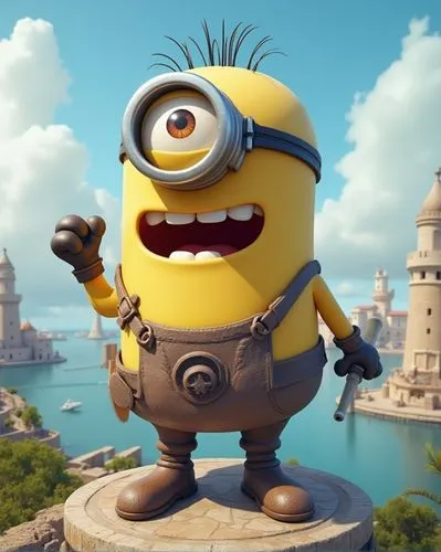 dancing dave minion,minion,minions,pubg mascot,brickowski,cute cartoon character