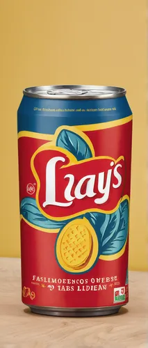 Craft a nostalgic and classic Lays logo that evokes a sense of tradition and long-standing heritage.,bay-leaf,bay leaf,laz,packshot,lay,zakyntos,cafayates,plus-sized,tin cans,empty cans,packaging and 