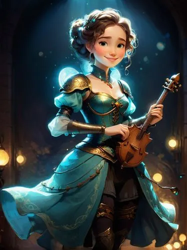 art bard,bard,violinist violinist,serenade,violin woman,violinist violinist of the moon,violinist,solo violinist,woman playing violin,elsa,tiana,merida,musician,violin player,vanessa (butterfly),playi