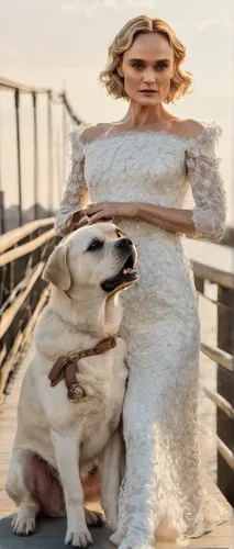 wedding photo,girl with dog,white dog,dog photography,dog angel,female dog,cruella,kuvasz,dog-photography,cruella de ville,vogue,wag,album cover,white winter dress,pre-wedding photo shoot,brie,dog,her,blonde dog,english setter,Photography,Fashion Photography,Fashion Photography 02