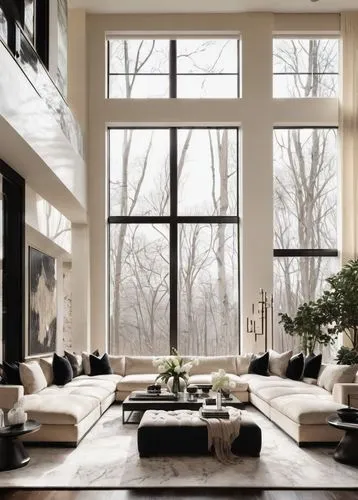 luxury home interior,modern living room,interior modern design,sunroom,contemporary decor,living room,livingroom,home interior,family room,modern decor,hovnanian,interior design,beautiful home,minotti,penthouses,wooden windows,sitting room,modern style,winter window,great room,Illustration,Black and White,Black and White 34