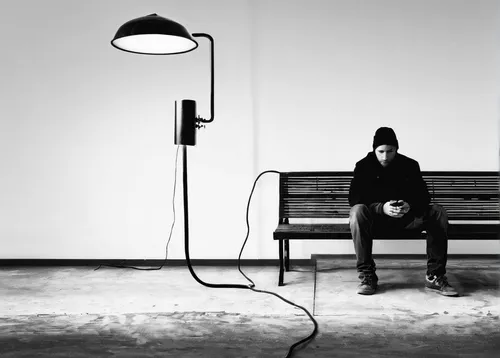 conceptual photography,to be alone,man silhouette,scenography,depressed woman,emptiness,silhouette of man,lonliness,loneliness,floor lamp,solitary,isolated,black table,camell isolated,man on a bench,man with a computer,isolate,waiting room,sit and wait,thinking man,Conceptual Art,Graffiti Art,Graffiti Art 11