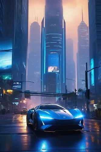 ford gt 2020,futuristic car,polara,futuristic,manta,cybercity,futuristic landscape,autopia,bladerunner,brum,dusk,zonda,interceptor,car wallpapers,dubai,cityscape,elektrocar,tron,autoeuropa,vantage,Illustration,American Style,American Style 04