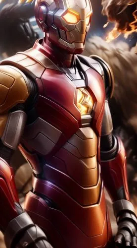 ultron,a man in a red and yellow uniform stands by some rocks,iron man,ironman,ultron,kuuga,accel,ryuki,gantman,iron,ironist,deathlok,antman,deadshot,war machine,steel man,apokolips,firestorm,pym,iron