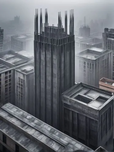 coruscant,oscorp,gothams,gotham,black city,cybercity,barad,metropolis,highrises,urban towers,beetham,city scape,darktown,skyscraping,arkham,unbuilt,coruscating,coldharbour,arcology,tall buildings,Illustration,Abstract Fantasy,Abstract Fantasy 16