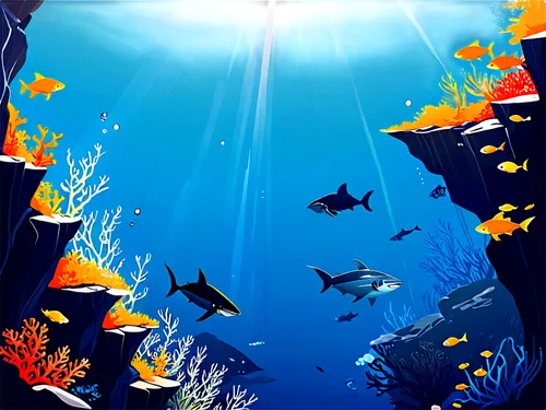 underwater background,school of fish,aquarium,ocean background,shoal,oceanarium,playfish,dolphin background,underwater world,seaquarium,underwater landscape,rays,aquariums,fishes,aquatic animals,deep ocean,marine tank,aquarium fish,aquarium inhabitants,marine life,Art,Artistic Painting,Artistic Painting 43