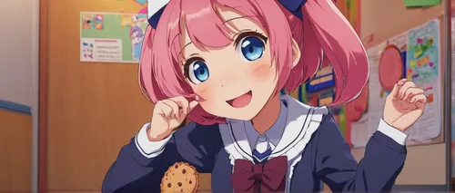 nyan,naginatajutsu,bulli,kawaii,cat ears,uruburu,kawaii pig,pointing at head,kawaii patches,kawaii girl,hand gesture,shochikuume,umiuchiwa,hand sign,strawberry,peace sign,fang,anime 3d,pointing at,ako,Photography,Artistic Photography,Artistic Photography 11