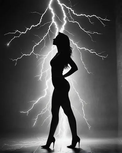 electrocutionist,electrifying,woman silhouette,flashdance,electrocutions,electrifies,Illustration,Black and White,Black and White 33