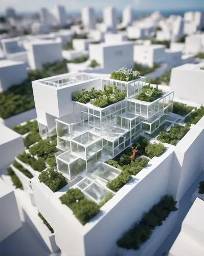 microdistrict,bjarke,cubic house,mvrdv,urban design,mipim,Unique,3D,Low Poly