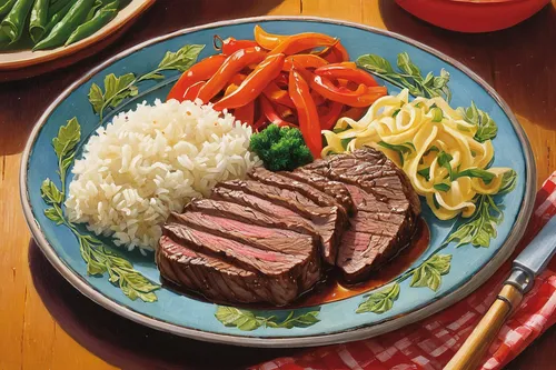 Write a heartwarming story about a family gathering over a delicious plate of pepper steak.,matsusaka beef,beef steak,sirloin steak,beef tenderloin,fillet steak,beef ribeye steak,pepper steak,beef fil