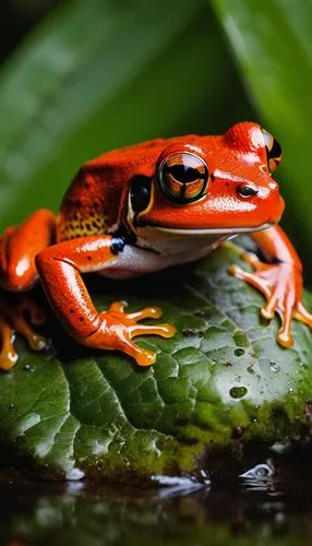 coral finger tree frog,katak,red eft,coral finger frog,frog background,litoria fallax,Photography,General,Natural