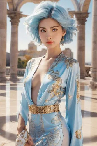 rem in arabian nights,tiber riven,venetian,vittoriano,asian costume,hallia venezia,capri,elsa,ancient costume,rome 2,elegant,arabian,oriental princess,elegance,cosplay image,cleopatra,blue enchantress,rococo,fabulous,caesar palace,Photography,Realistic