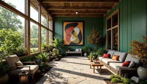 mid century modern,sunroom,mid century,mid century house,midcentury,veranda,verandah,porch,patio,verandas,verandahs,sitting room,front porch,home interior,breezeway,contemporary decor,patios,summer house,fromental,amagansett