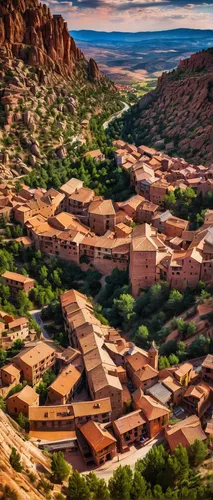 ait-ben-haddou,ouarzazate,pueblo,ait ben haddou,zagora,kayenta,anasazi,albuquerque,morocco,durman,indian canyons golf resort,el djem,rhyolite,atlas mountains,argan trees,wadi,nizwa,cliff dwelling,bajigur,oman,Conceptual Art,Sci-Fi,Sci-Fi 20