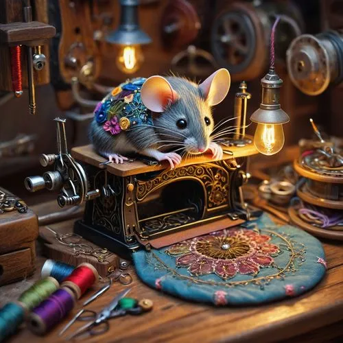 vintage mice,mousetrap,mouse trap,computer mouse,lab mouse icon,musical rodent,mouse,mice,rodentia icons,year of the rat,color rat,whimsical animals,rat na,watchmaker,rat,dormouse,sewing machine,white footed mouse,wireless mouse,white footed mice,Illustration,Realistic Fantasy,Realistic Fantasy 28