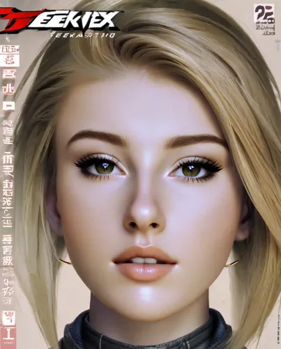 blonde, PlayStation, Tekken, Japanese style, video game, beautiful,realdoll,doll's facial features,rosa ' amber cover,rc model,honda z,female doll,magazine cover,female model,cd cover,computer graphic