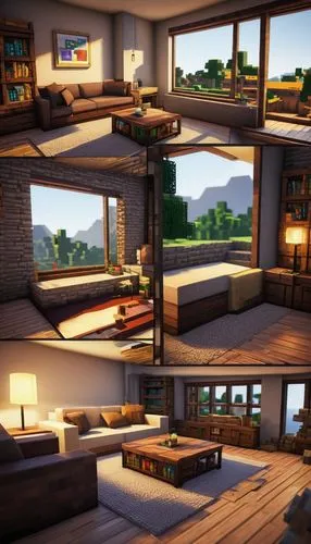 shaders,modern living room,renders,loft,3d rendering,modern room,inglenook,3d rendered,livingroom,interior modern design,3d render,voxels,wooden windows,lofts,habitaciones,living room,shader,family room,wooden beams,render,Conceptual Art,Graffiti Art,Graffiti Art 01