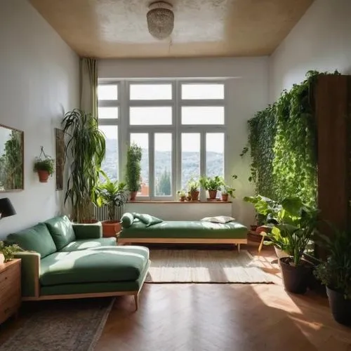 green living,balcony garden,house plants,houseplants,hanging plants,green plants,sunroom,living room,houseplant,sitting room,balcony plants,home interior,verdant,green garden,livingroom,apartment lounge,roof garden,the living room of a photographer,greenhut,greenery