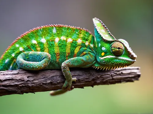 Chameleon in Tilt Shift Lens Photography,beautiful chameleon,sleeping chameleon,panther chameleon,meller's chameleon,common chameleon,chameleon,yemen chameleon,furcifer pardalis,malagasy taggecko,gree