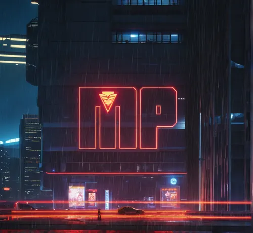 metropolis,letter m,mp4,mi6,m6,mp3,shinjuku,neon sign,cyberpunk,cinematic,cityscape,city at night,dystopian,minimarket,tokyo city,4k wallpaper,cinema 4d,mute,umeda,blur office background,Photography,G