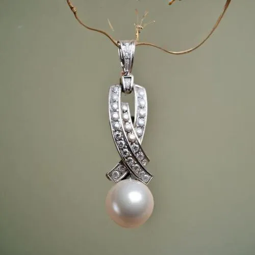 Product photography , pendant be on the book,the pearl is being displayed on a pendant,art deco ornament,vintage ornament,christmas tree decoration,pine cone ornament,christmas ball ornament,christmas