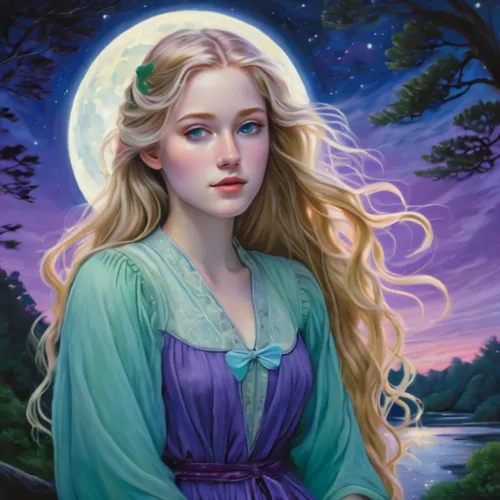 rapunzel,fantasy portrait,jessamine,elsa,mystical portrait of a girl,celtic woman,fae,zodiac sign libra,fairy tale character,aurora,fantasy picture,blue enchantress,eglantine,white rose snow queen,ros