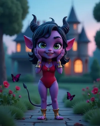 imp,fundora,dora,agnes,cute cartoon character,asura