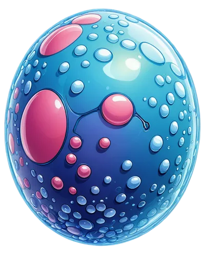 Microscopic view, 3D structure, lipid molecule, spherical shape, hydrophilic head, hydrophobic tail, transparent background, soft lighting, detailed texture, scientific illustration, bold lines, vibra