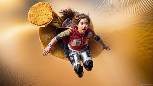 captain marvel,flying food,flying noodles,fast-food,flying girl,flying seed,fast food,sprint woman,corn tortilla,flying dandelions,flying disc,flying seeds,corn taco,potato chip,digital compositing,gold spangle,super heroine,super woman,believe can fly,corn chip,Realistic,Foods,Tacos