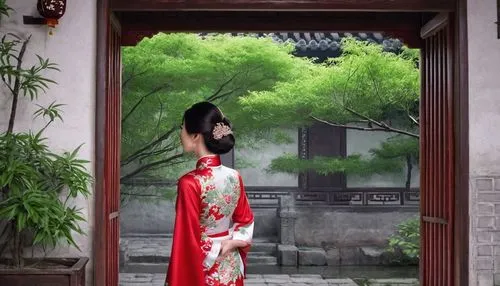 qibao,hanfu,kunqu,qingcheng,qianmen,xiaohui,xiaojian,jingqian,zhiyuan,suzhou,xiaohong,tujia,qianfei,xiaohua,xiaofei,gisaeng,xiaojie,xiaoqiu,wudang,hanbok,Illustration,Japanese style,Japanese Style 15