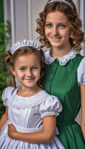 monica with maid's dress, green eyes, the girl is smiling,hutterites,mennonites,duggar,colorization,countesses,communicants,hutterite,irishwomen,dirndl,housemaids,schwester,traditionalists,milkmaids,m