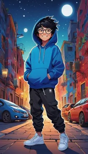 2d,mini e,cartoon ninja,tracksuit,lupe,kid hero,novelist,soundcloud icon,pilaf,gangstar,spotify icon,anime cartoon,kids illustration,stylish boy,hip-hop,nori,guru,sakana,vector illustration,rap,Illustration,Retro,Retro 11