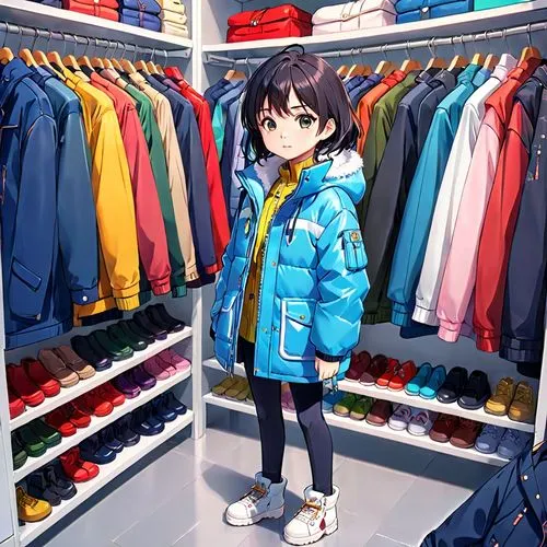 anime japanese clothing,parka,closet,kumiko,hikikomori,harajuku,Anime,Anime,Realistic