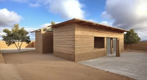 dunes house,3d rendering,sketchup,viminacium,cubic house,inverted cottage,clay house,timber house,render,passivhaus,wooden house,prefabricated buildings,vivienda,revit,wooden hut,renders,shelterbox,qasr azraq,homebuilding,cube house,Photography,General,Realistic