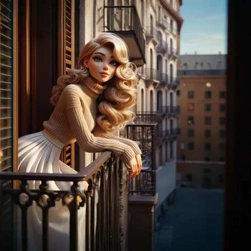 paris balcony,rapunzel,balcony,havana brown,blonde woman,art deco woman,blond girl,city ​​portrait,femme fatale,glamour girl,vintage woman,blonde girl,audrey,gena rolands-hollywood,retro woman,venetia